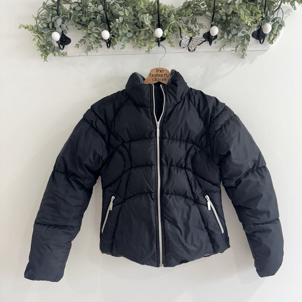Vintage Y2K Nike Duck Down Filled Puffer Coat Small Women’s Black